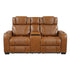 8449BR-2PWHM Power Double Reclining Love Seat with Center Console, Power Headrests, Storage Arms with Cup Holders, Wireless charger, Air Massage and Heat, LED Lighting and Charging Ports - 8449BR-2PWHM