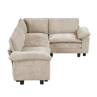 8450PWT*43ACCR (5)5-Piece Modular Sectional - 8450PWT*43ACCR