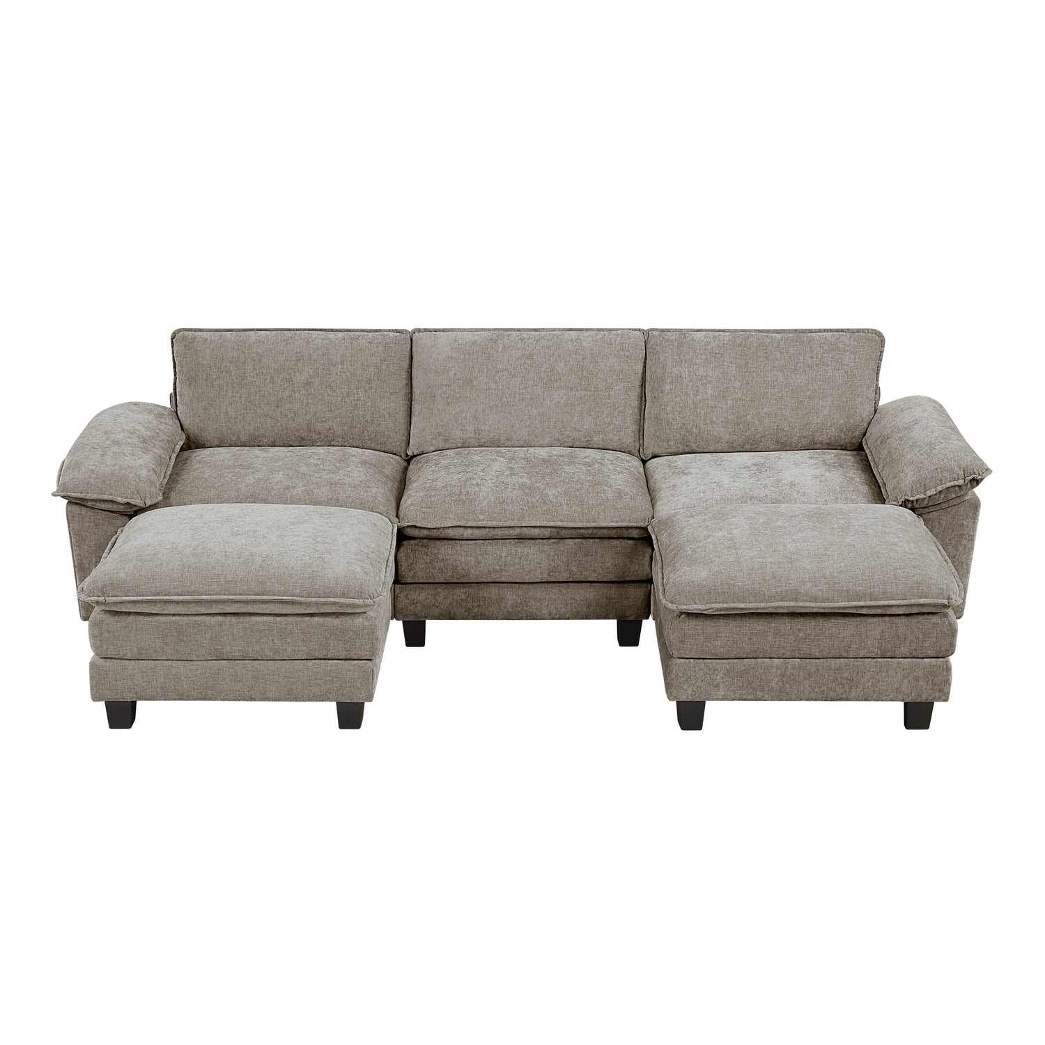 8450PWT*53AC2OT (6)5-Piece Modular Sectional with Ottoman - 8450PWT*53AC2OT