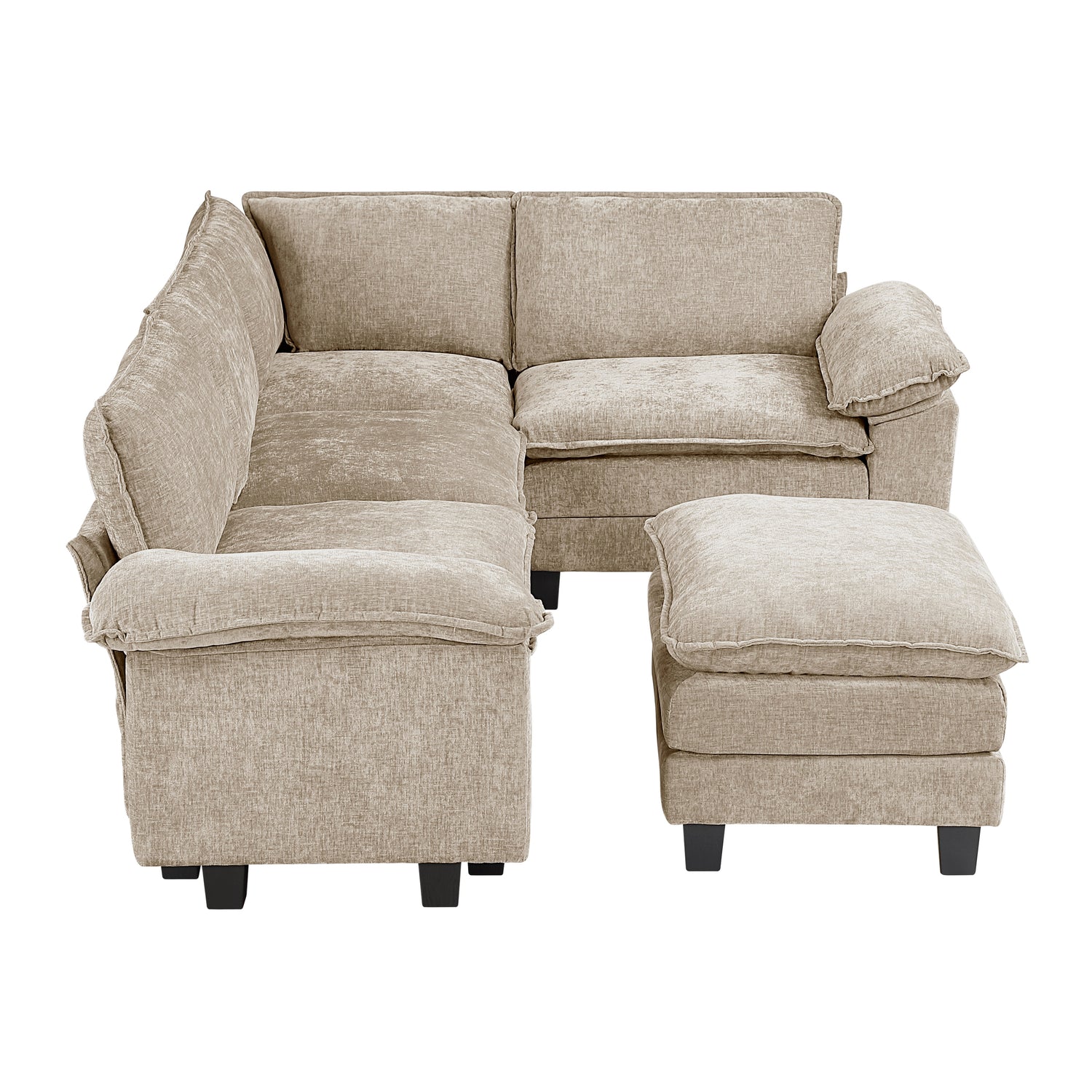 8450PWT*53ACCR (6)6-Piece Modular Sectional with Ottoman - 8450PWT*53ACCR