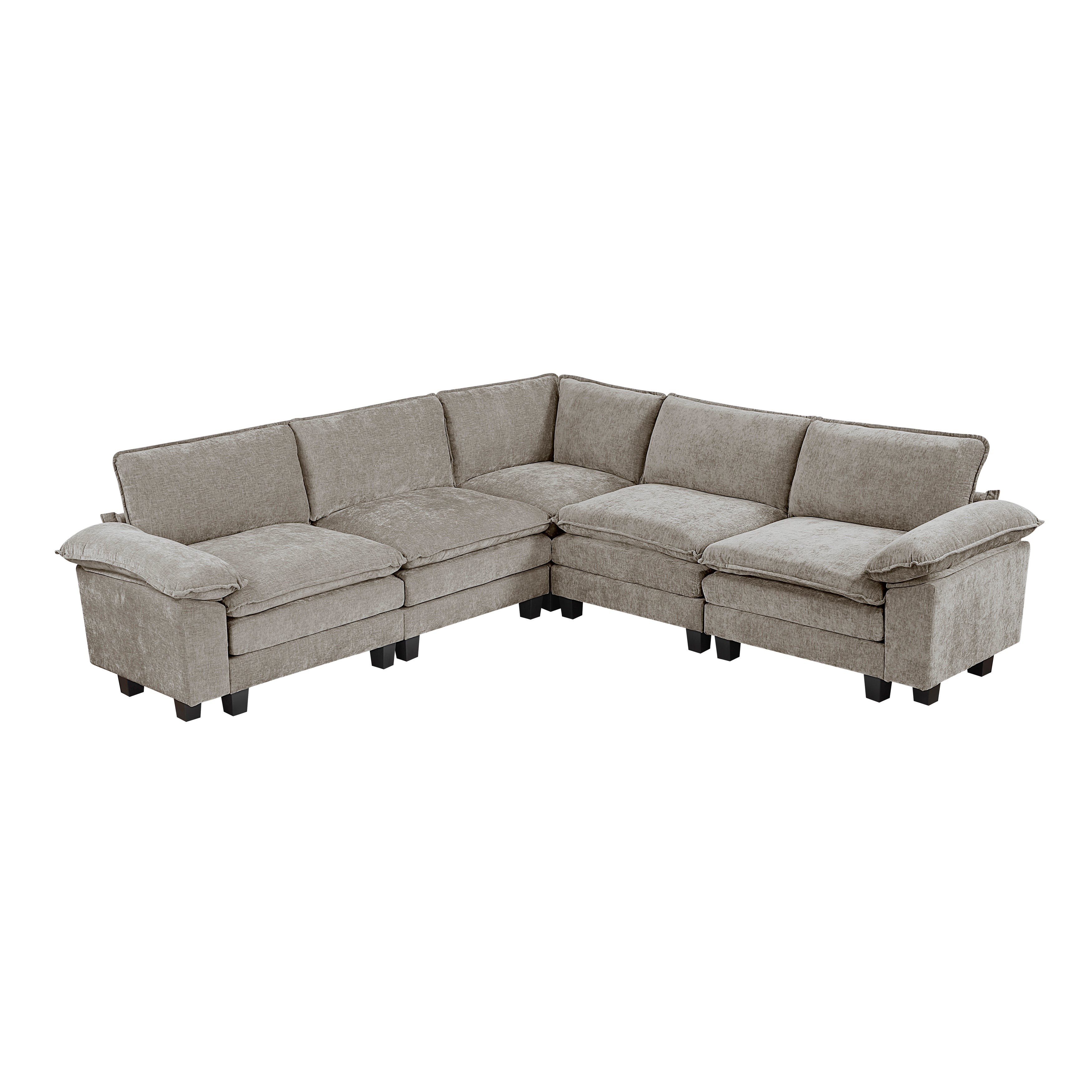 8450PWT*54ACCR (6)5-Piece Modular Sectional - 8450PWT*54ACCR