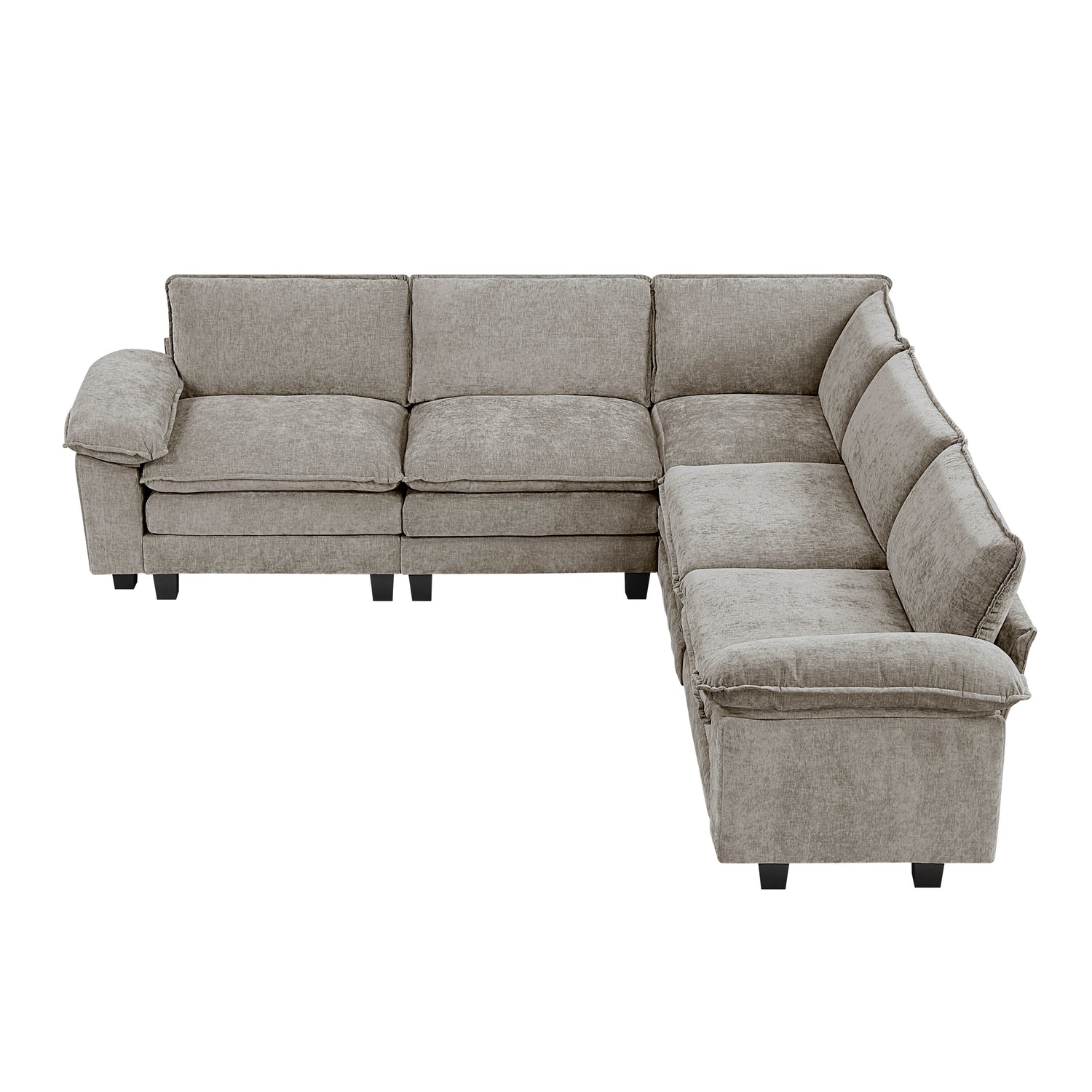 8450PWT*54ACCR (6)5-Piece Modular Sectional - 8450PWT*54ACCR
