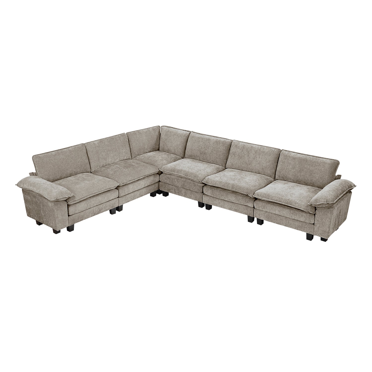 8450PWT*65ACCR (7)6-Piece Modular Sectional - 8450PWT*65ACCR