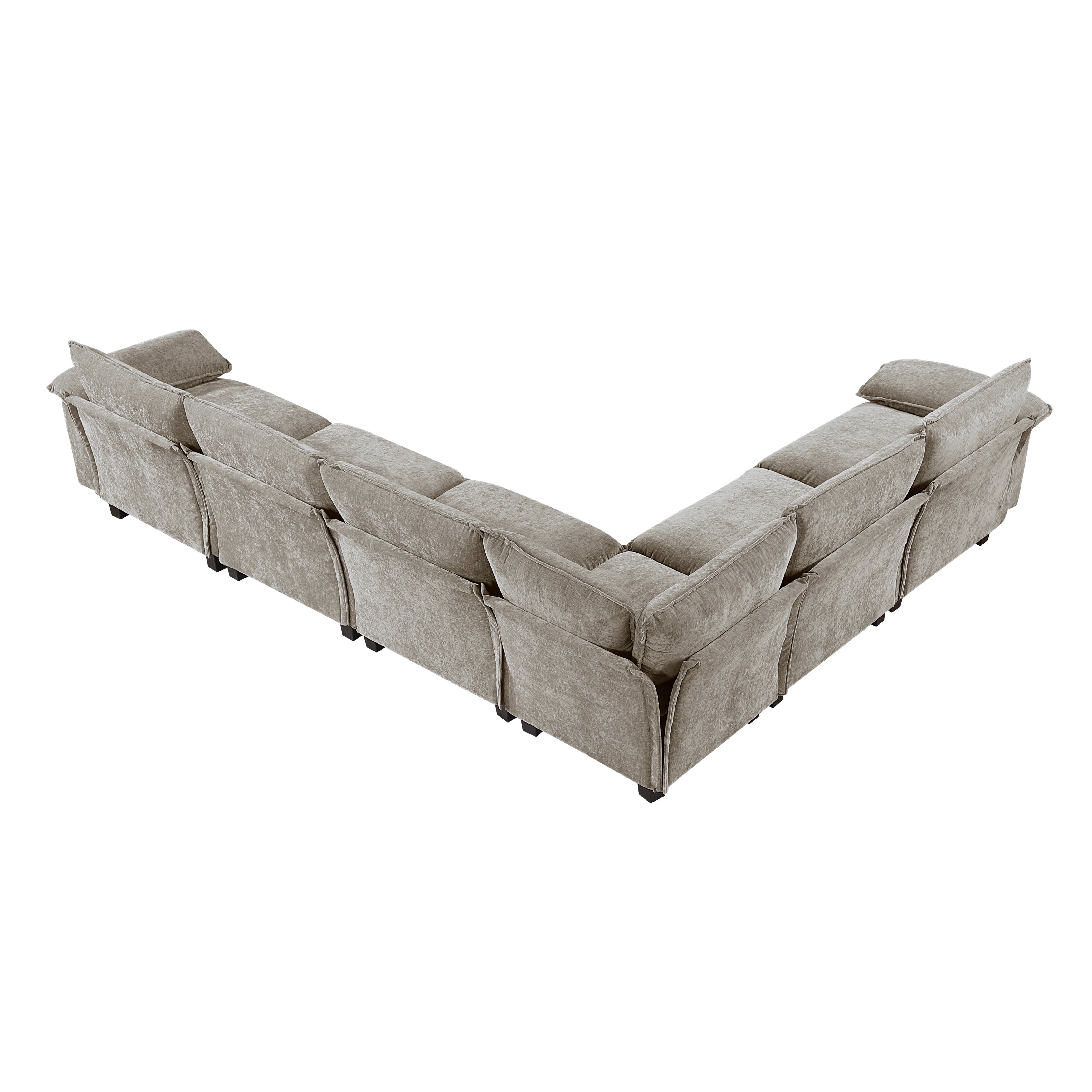 8450PWT*65ACCR (7)6-Piece Modular Sectional - 8450PWT*65ACCR