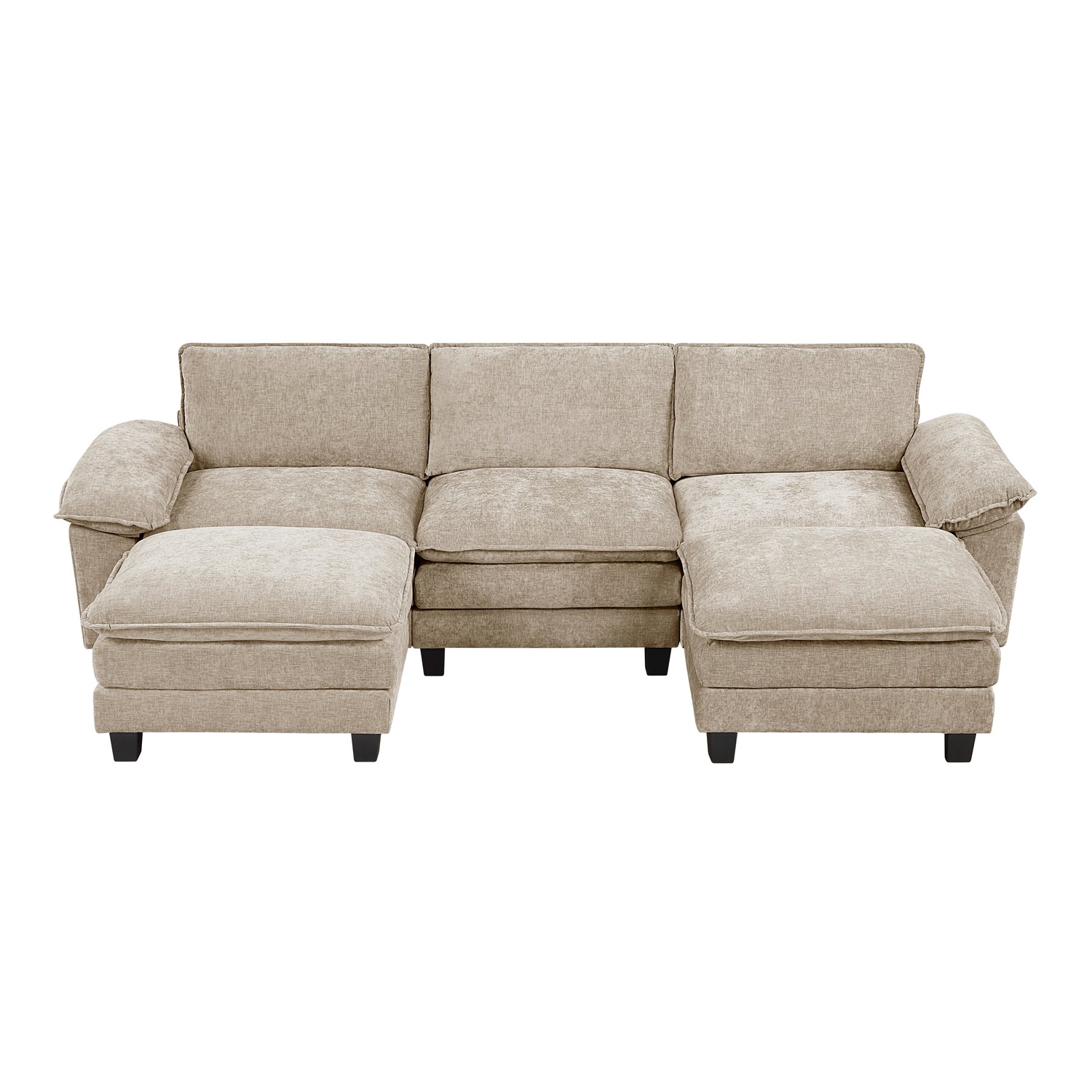 8450TPE*53AC2OT (6)5-Piece Modular Sectional with Ottoman - 8450TPE*53AC2OT