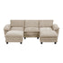 8450TPE*53AC2OT (6)5-Piece Modular Sectional with Ottoman - 8450TPE*53AC2OT