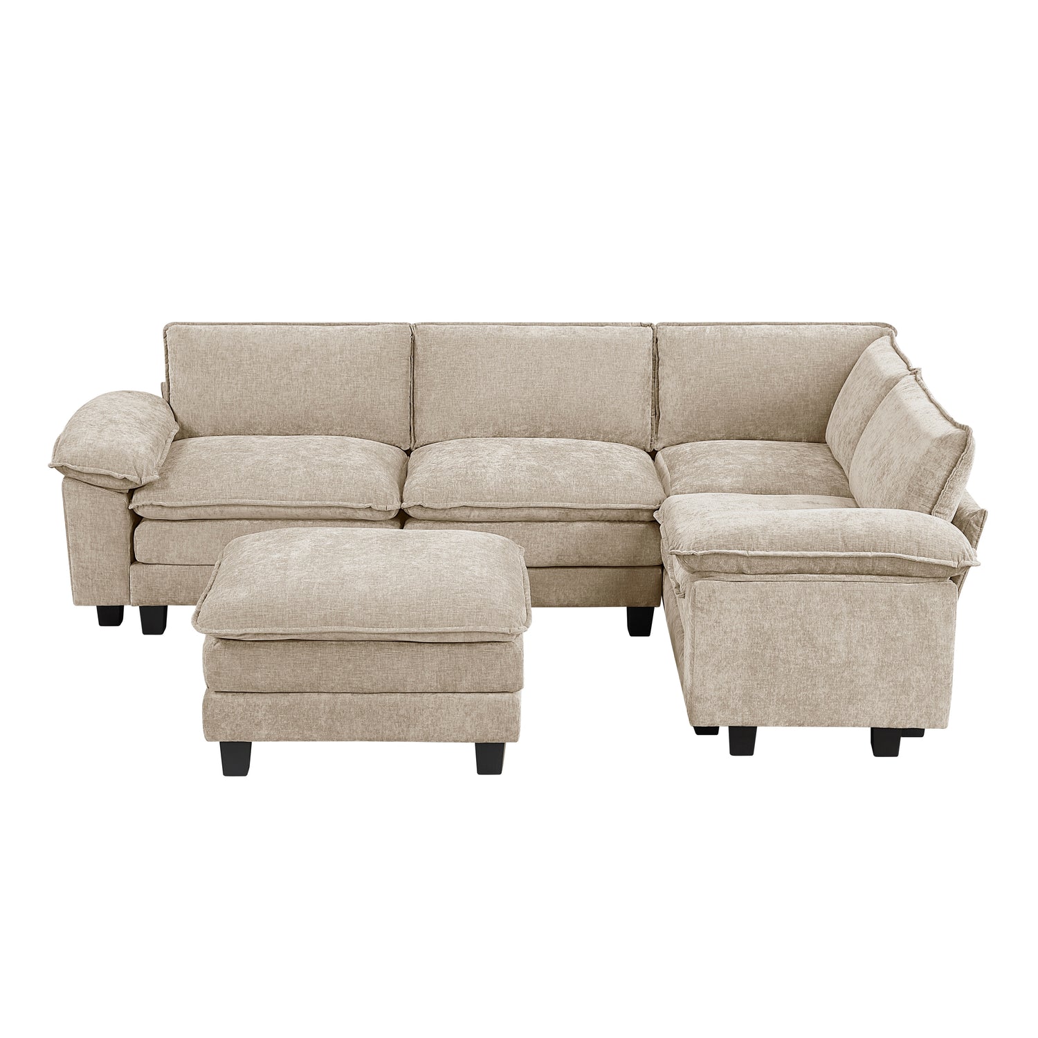 8450TPE*53ACCR (6)6-Piece Modular Sectional with Ottoman - 8450TPE*53ACCR