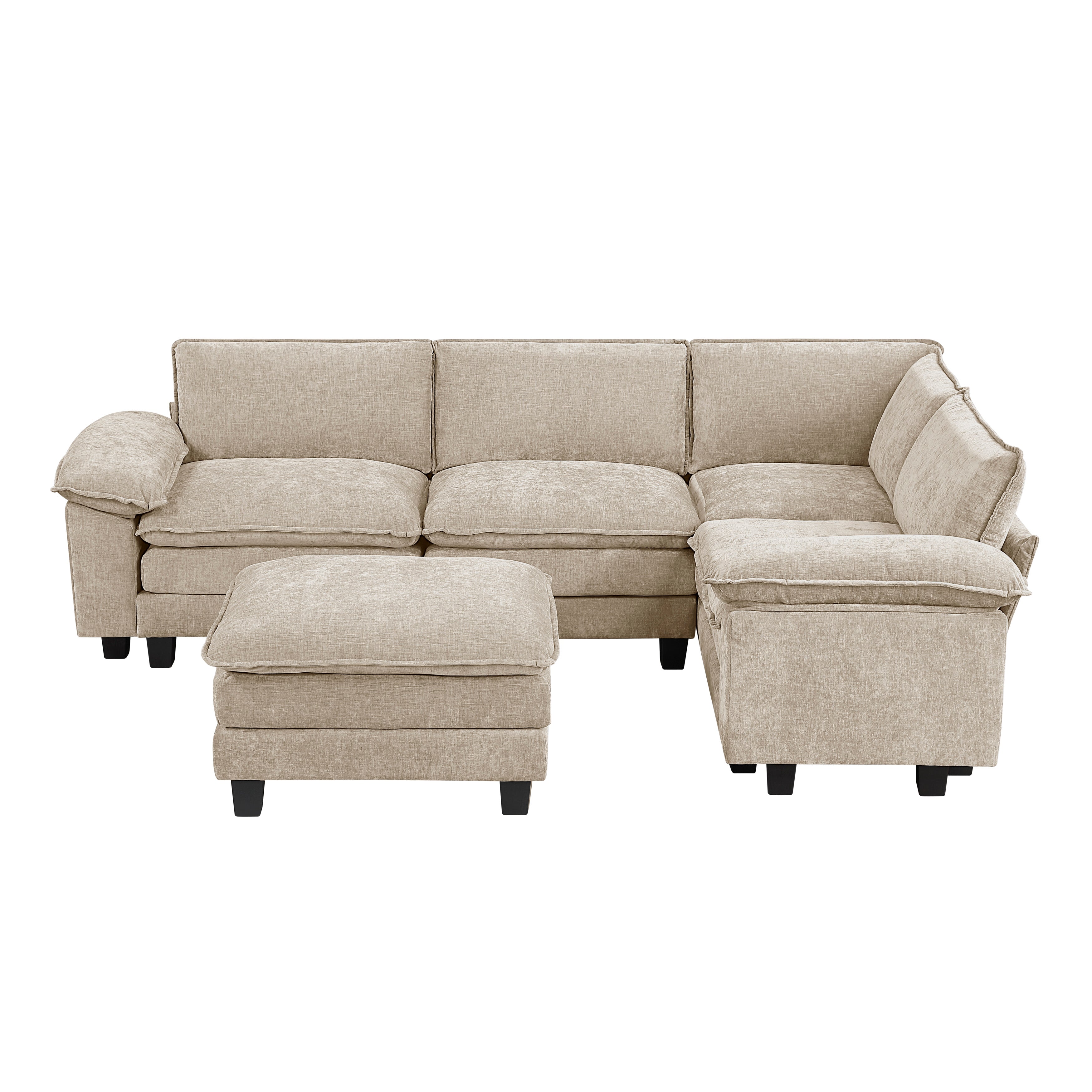 8450TPE*53ACCR (6)6-Piece Modular Sectional with Ottoman - 8450TPE*53ACCR