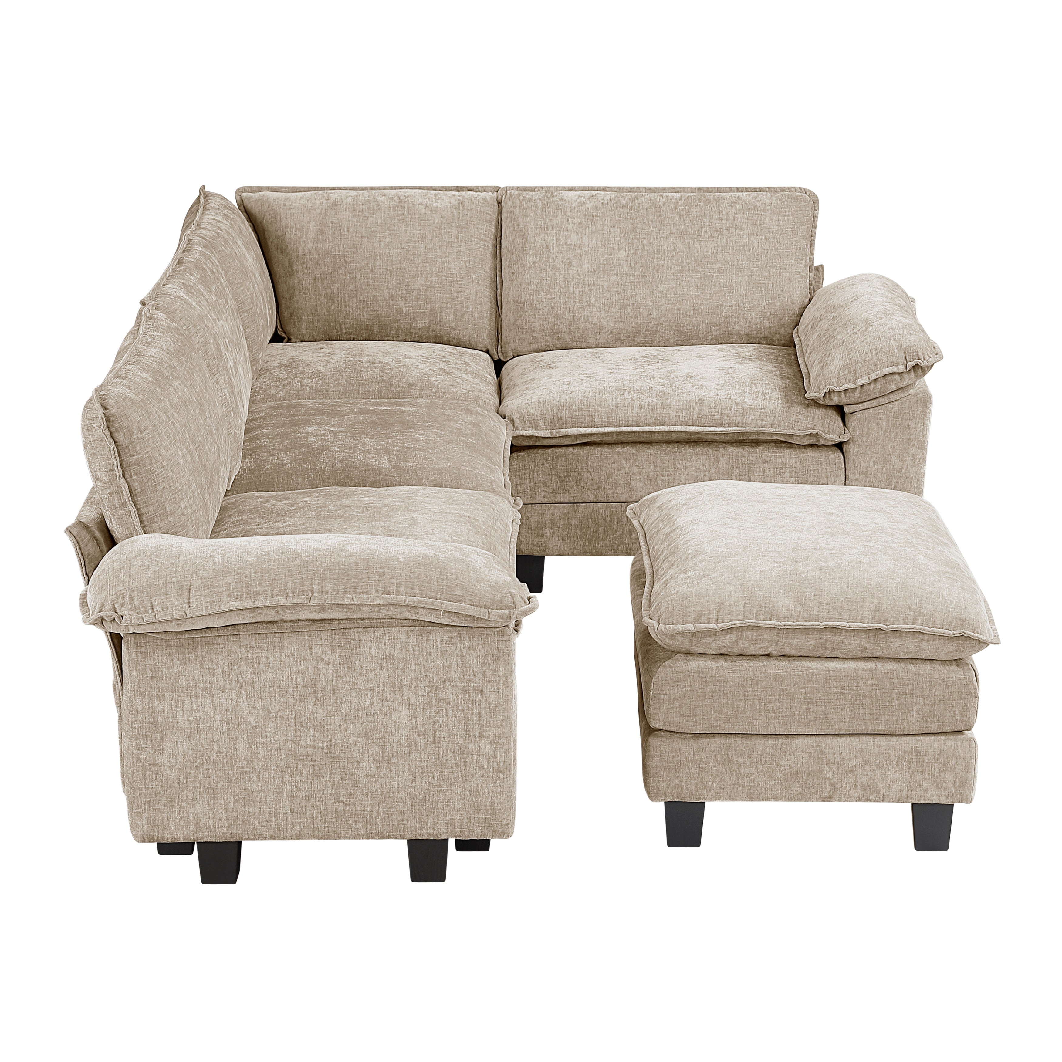 8450TPE*53ACCR (6)6-Piece Modular Sectional with Ottoman - 8450TPE*53ACCR