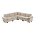 8450TPE*54ACCR (6)5-Piece Modular Sectional - 8450TPE*54ACCR