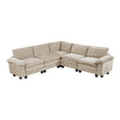 8450TPE*54ACCR (6)5-Piece Modular Sectional - 8450TPE*54ACCR