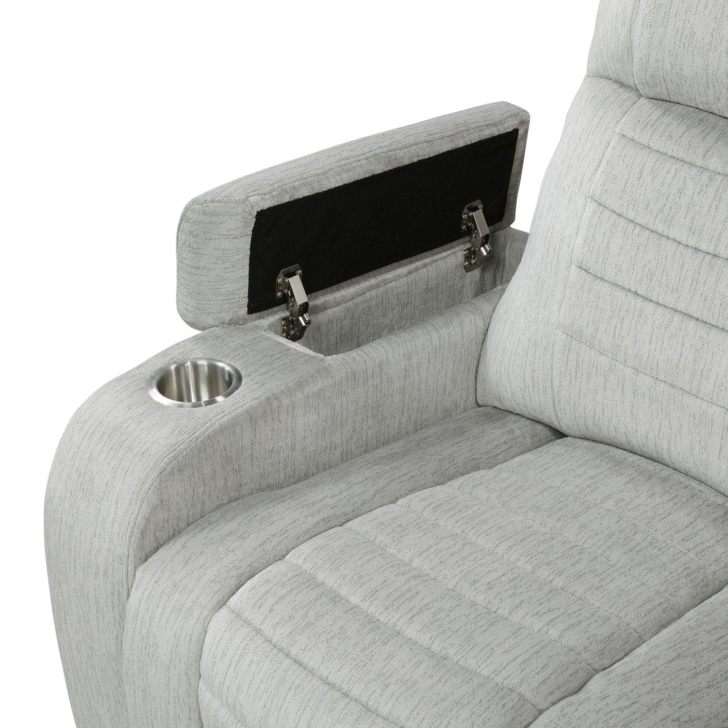 Ronan Light Gray Double Reclining Living Room Set from Homelegance - Luna Furniture