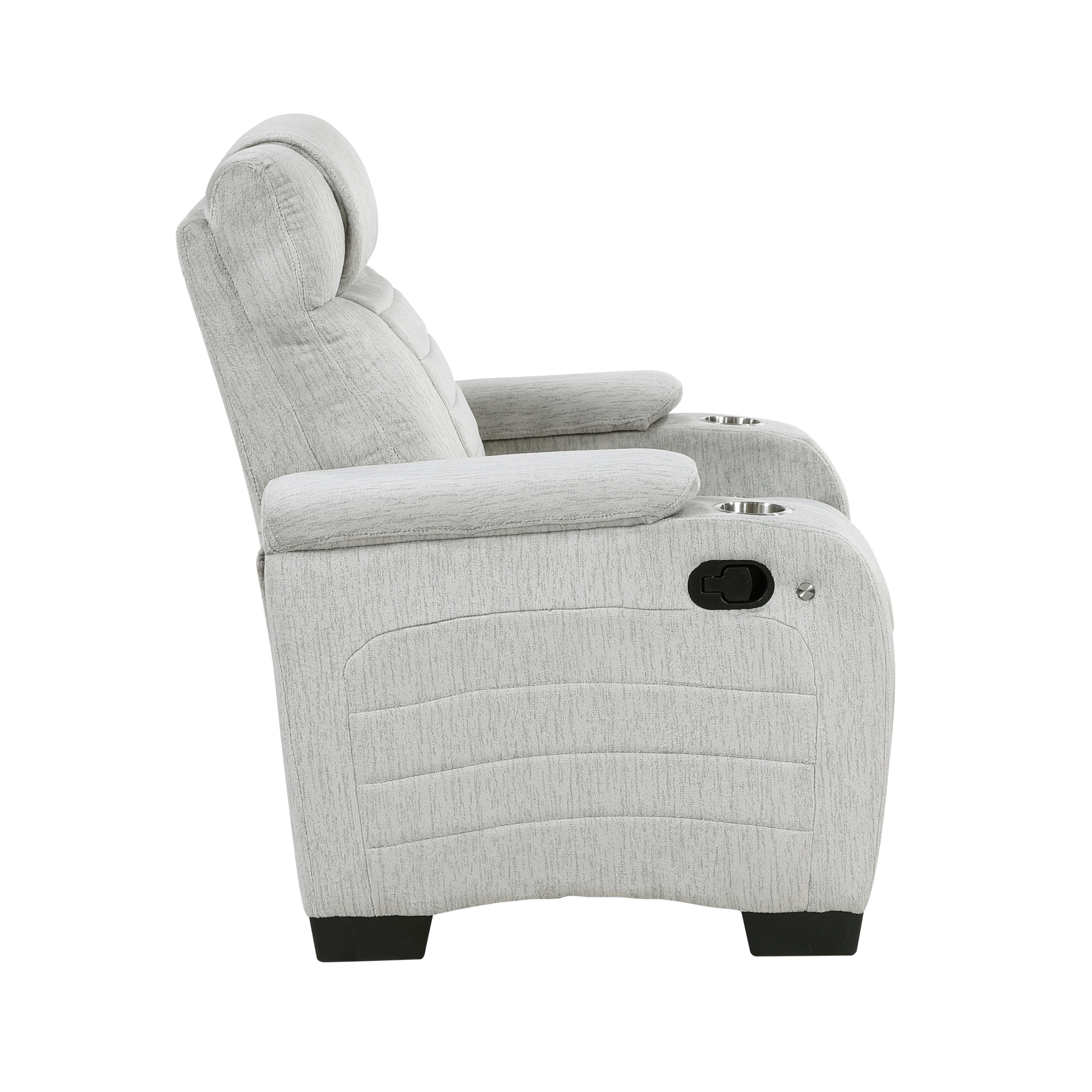 Ronan Light Gray Double Reclining Living Room Set from Homelegance - Luna Furniture
