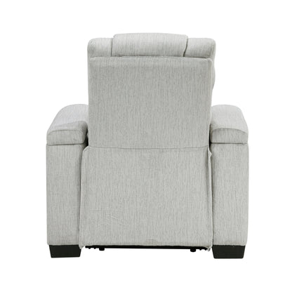 Ronan Light Gray Double Reclining Living Room Set from Homelegance - Luna Furniture