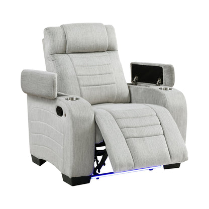 Ronan Light Gray Double Reclining Living Room Set from Homelegance - Luna Furniture
