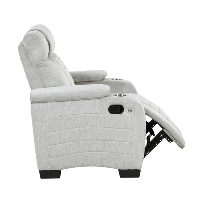 Ronan Light Gray Double Reclining Living Room Set from Homelegance - Luna Furniture