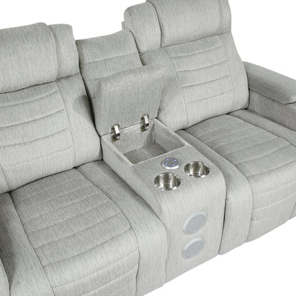 Ronan Light Gray Double Reclining Living Room Set from Homelegance - Luna Furniture