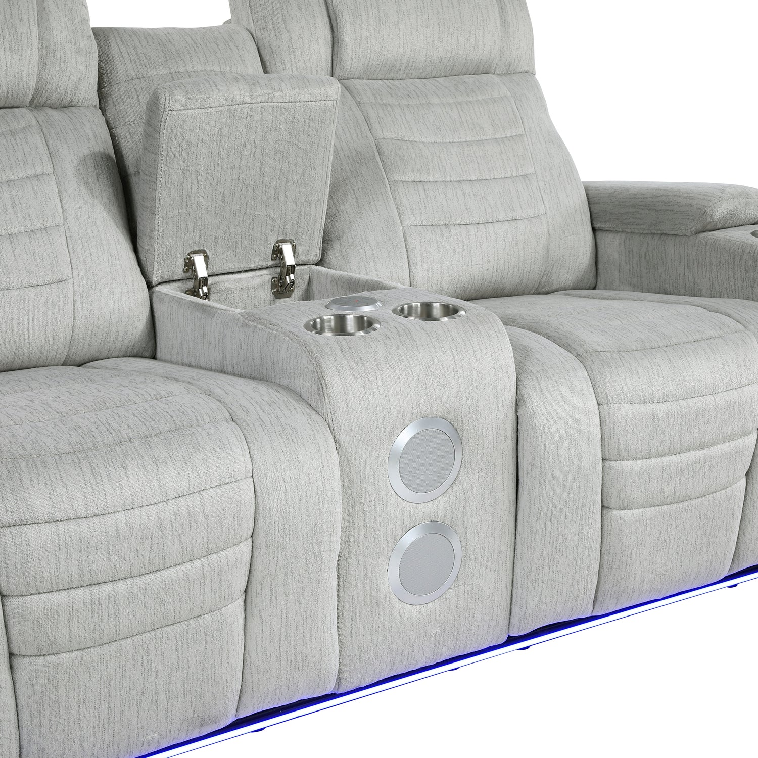 8455GRY*2 2pc Set: Sofa, Love - 8455GRY*2