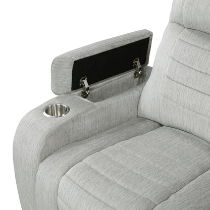 Ronan Light Gray Double Reclining Living Room Set from Homelegance - Luna Furniture