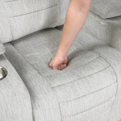 8455GRY*2 2pc Set: Sofa, Love - 8455GRY*2
