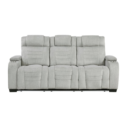 Ronan Light Gray Double Reclining Living Room Set from Homelegance - Luna Furniture