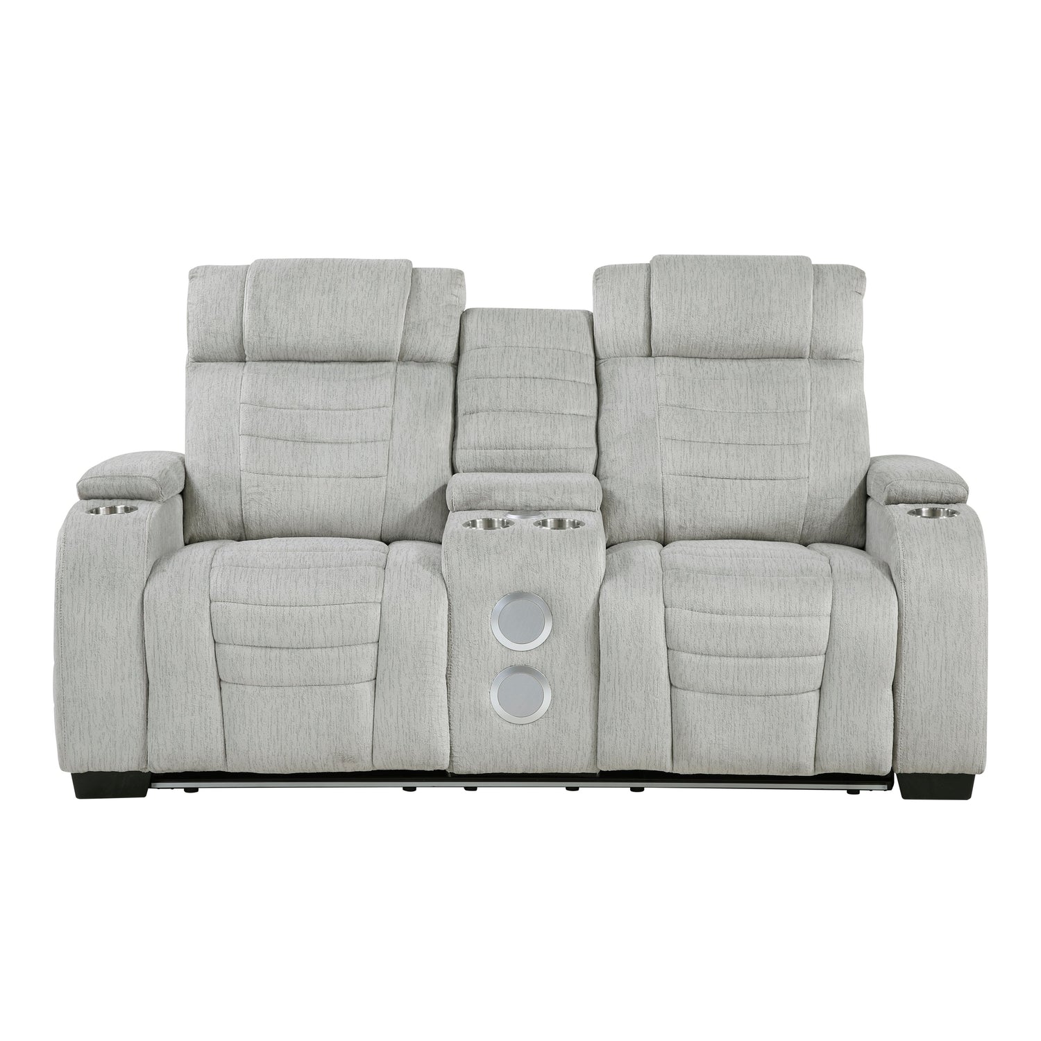 Ronan Light Gray Double Reclining Living Room Set from Homelegance - Luna Furniture