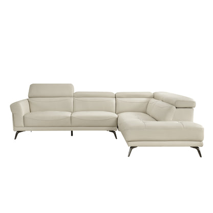 8456BEG*22LRC (2)2-Piece Sectional with Right Side Chaise - 8456BEG*22LRC