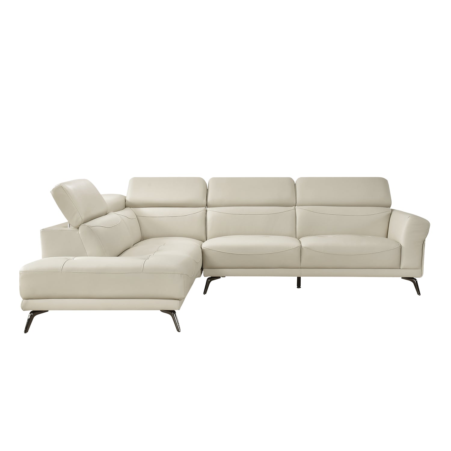 8456BEG*2LC2R (2)2-Piece Sectional with Left Side Chaise - 8456BEG*2LC2R