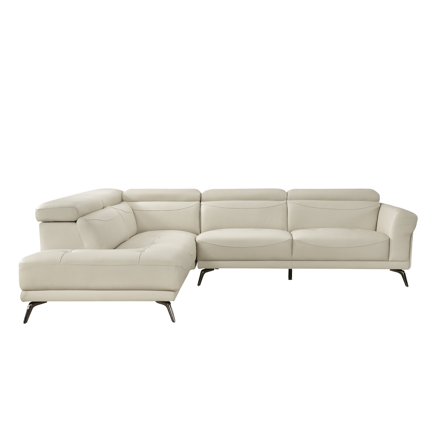 8456BEG*2LC2R (2)2-Piece Sectional with Left Side Chaise - 8456BEG*2LC2R