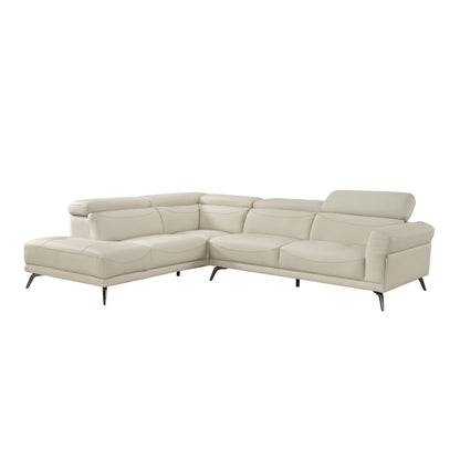 8456BEG*2LC2R (2)2-Piece Sectional with Left Side Chaise - 8456BEG*2LC2R