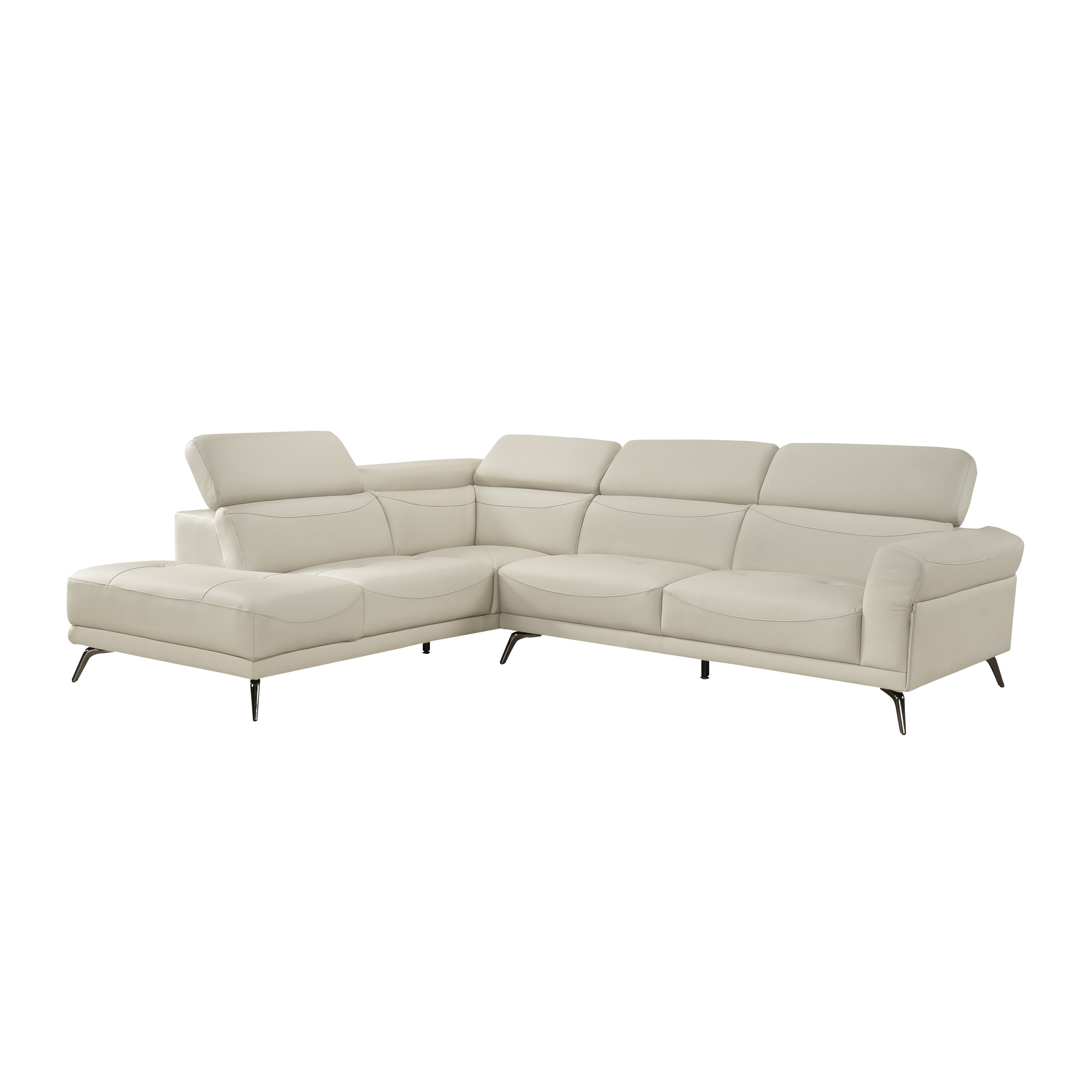 8456BEG*2LC2R (2)2-Piece Sectional with Left Side Chaise - 8456BEG*2LC2R