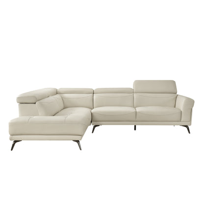 8456BEG*2LC2R (2)2-Piece Sectional with Left Side Chaise - 8456BEG*2LC2R