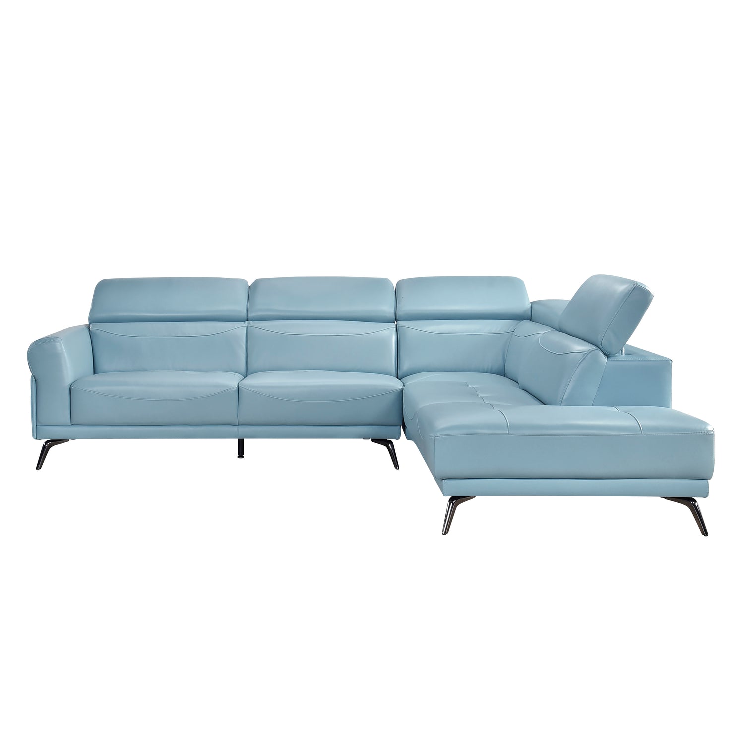 8456BUE*22LRC (2)2-Piece Sectional with Right Side Chaise - 8456BUE*22LRC