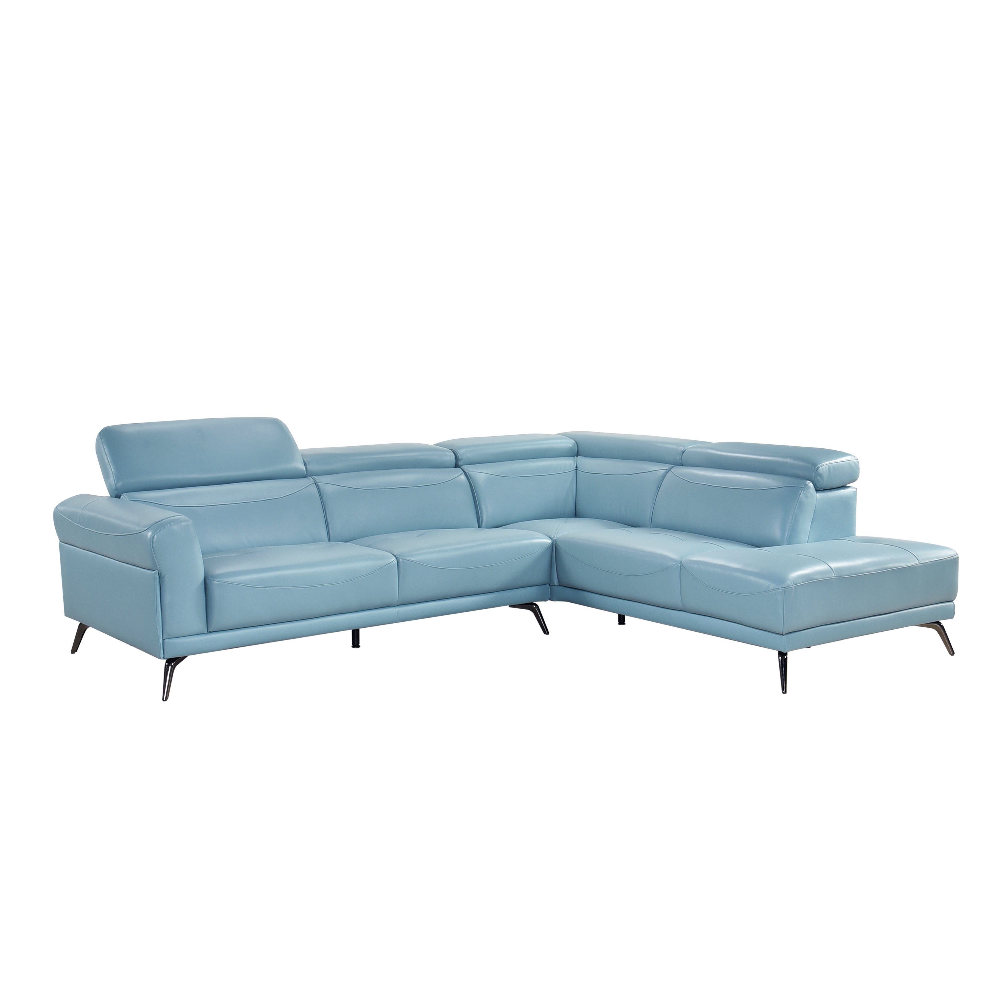 8456BUE*22LRC (2)2-Piece Sectional with Right Side Chaise - 8456BUE*22LRC