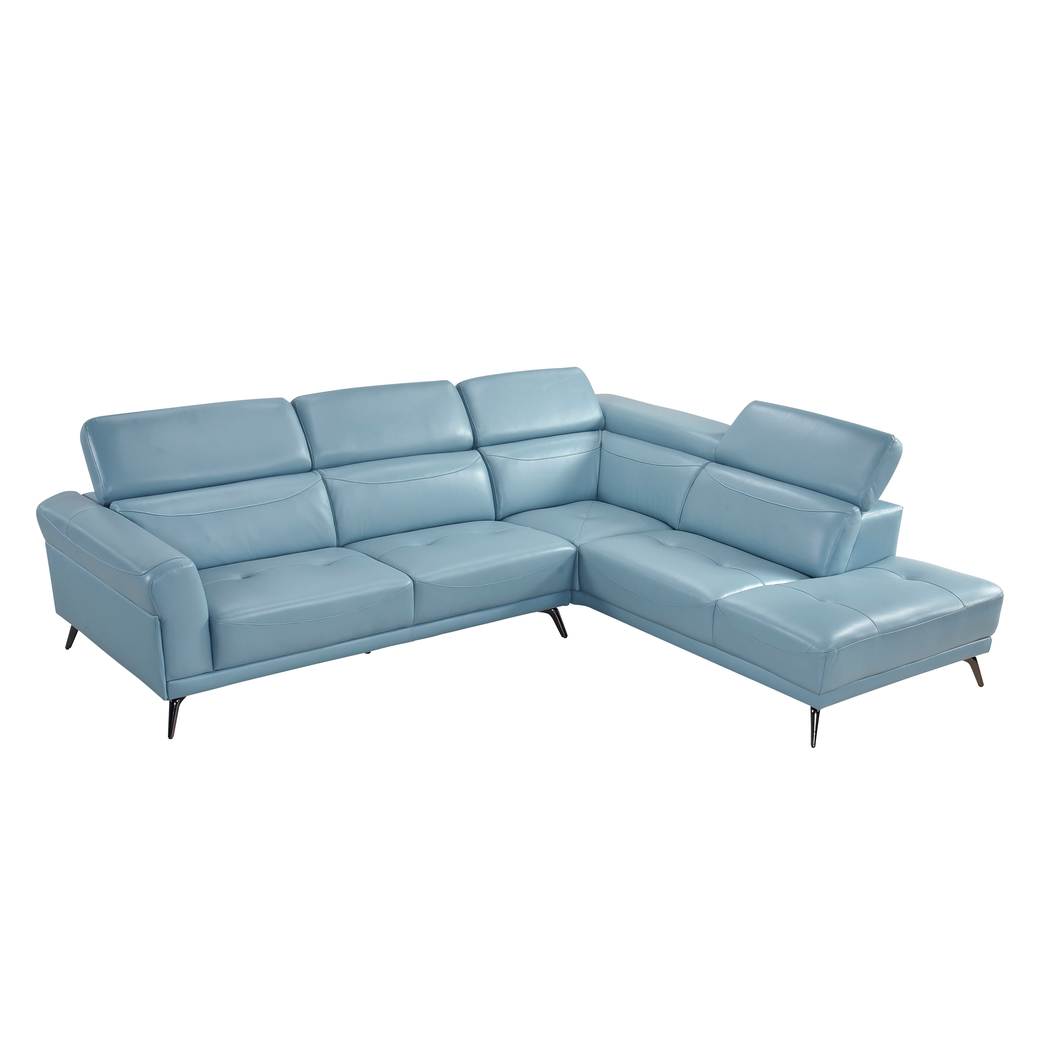 8456BUE*22LRC (2)2-Piece Sectional with Right Side Chaise - 8456BUE*22LRC