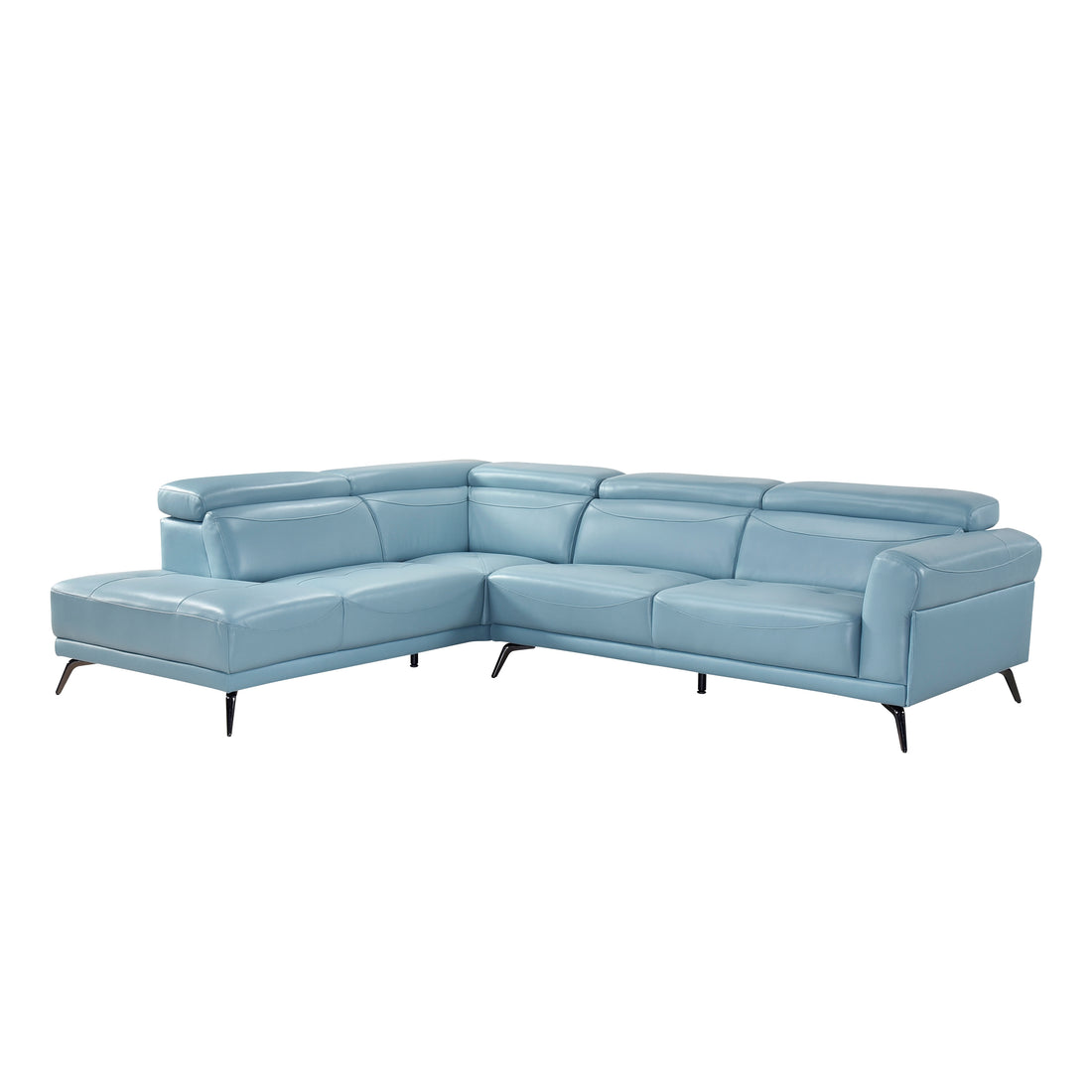 8456BUE*2LC2R (2)2-Piece Sectional with Left Side Chaise - 8456BUE*2LC2R