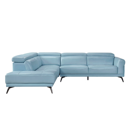 8456BUE*2LC2R (2)2-Piece Sectional with Left Side Chaise - 8456BUE*2LC2R