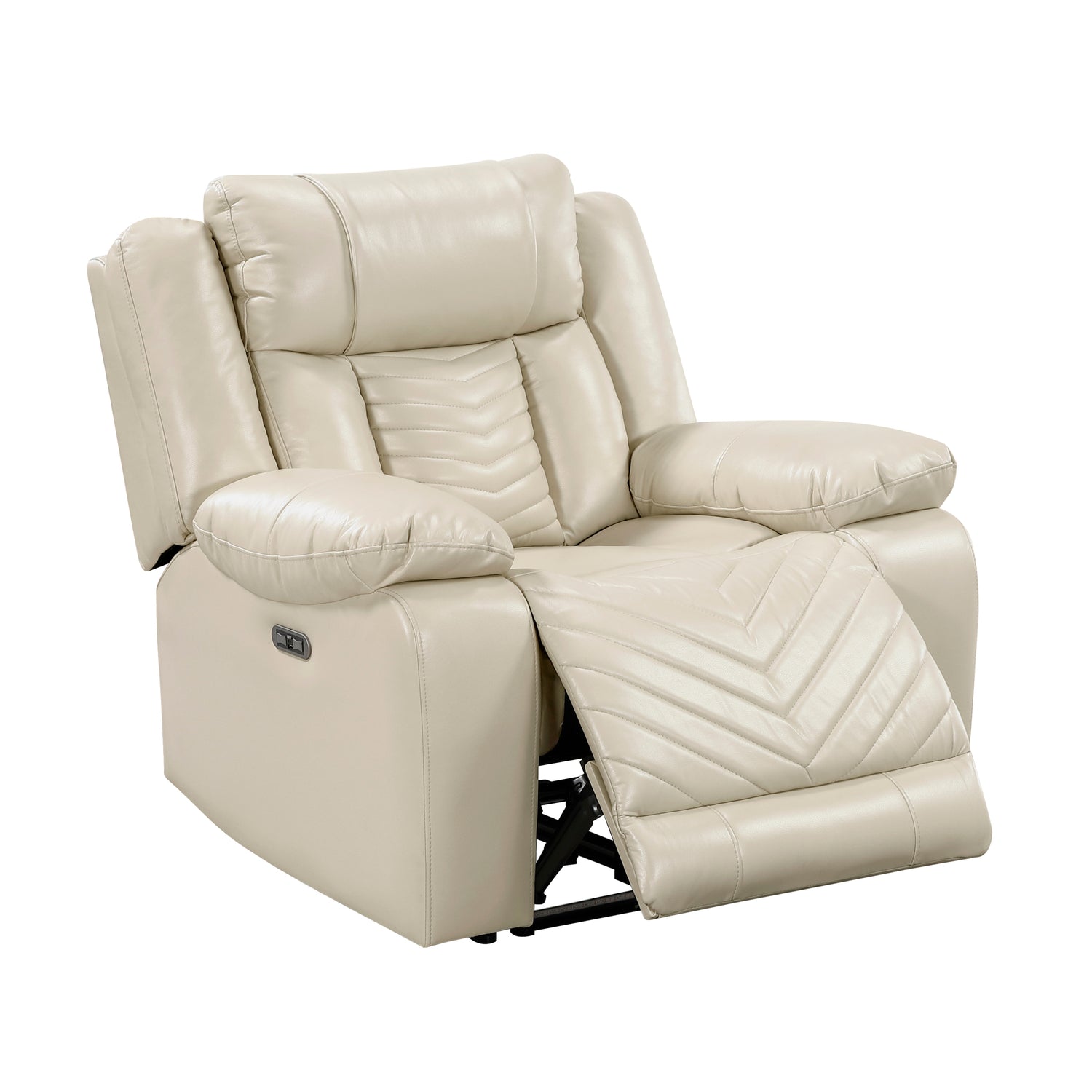 8457BEG-1PW Power Reclining Chair with LED and Charging Ports - 8457BEG-1PW