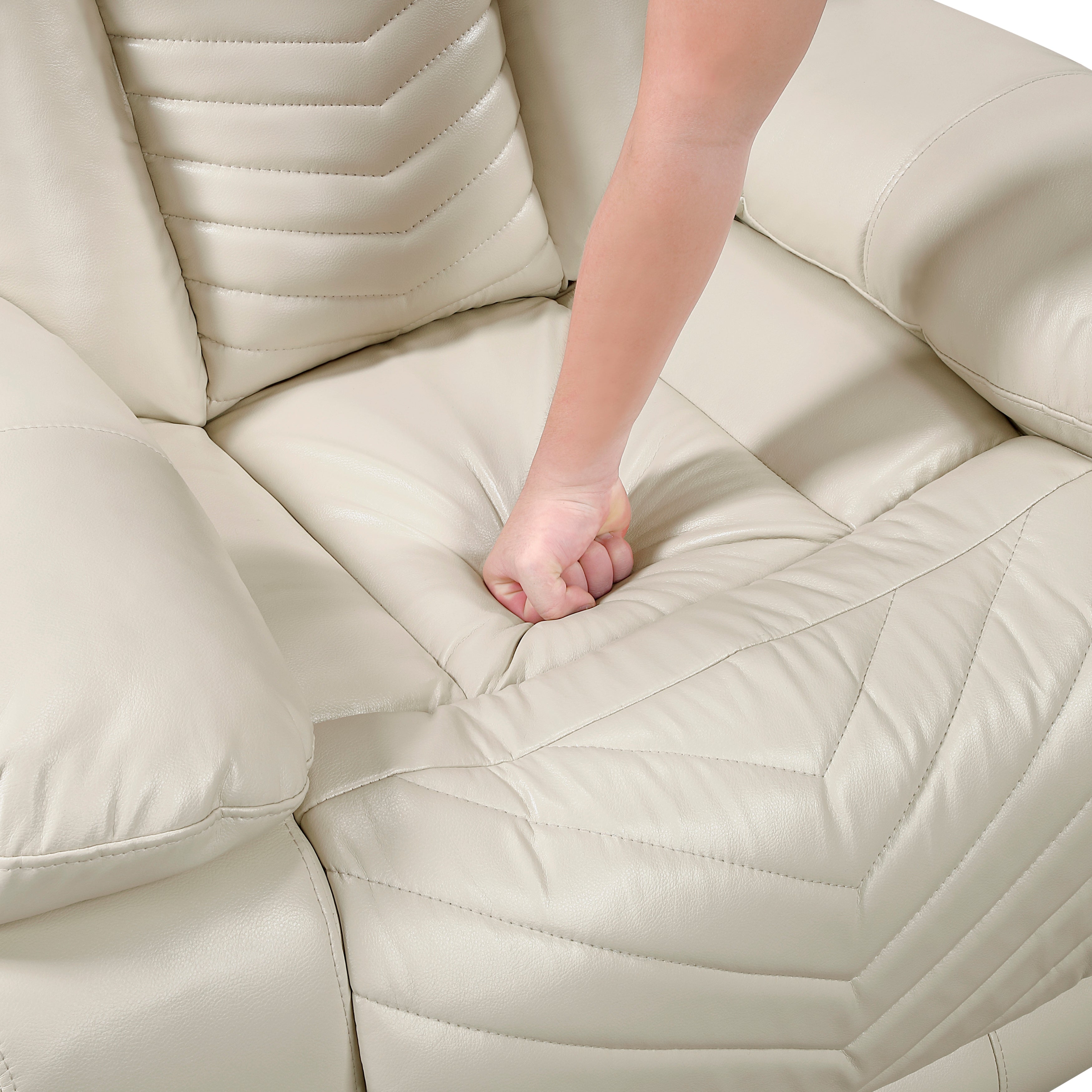 8457BEG*2PW 2pc Set: Sofa, Love (Power) - 8457BEG*2PW