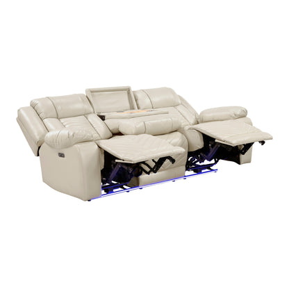 8457BEG*2PW 2pc Set: Sofa, Love (Power) - 8457BEG*2PW
