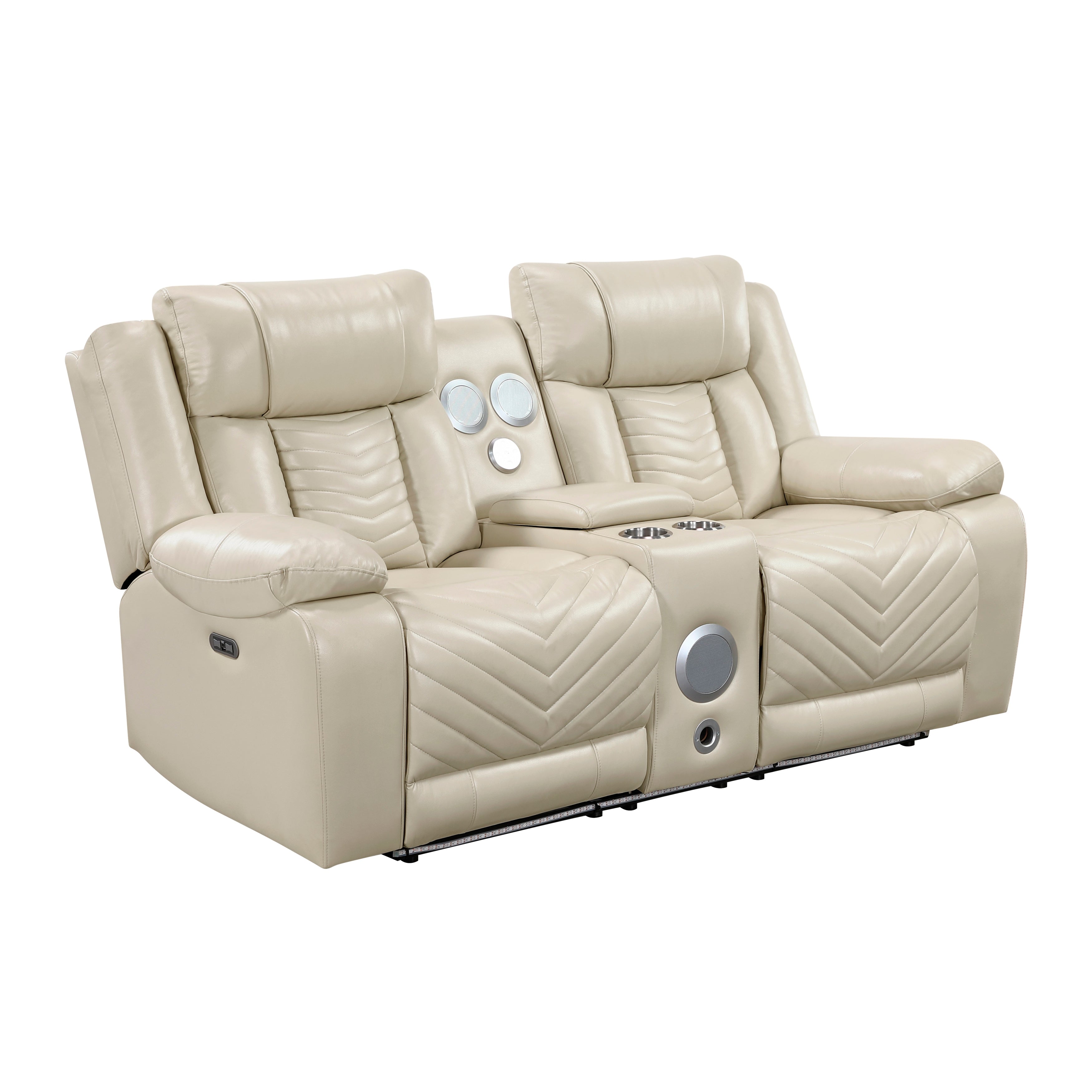 8457BEG*2PW 2pc Set: Sofa, Love (Power) - 8457BEG*2PW