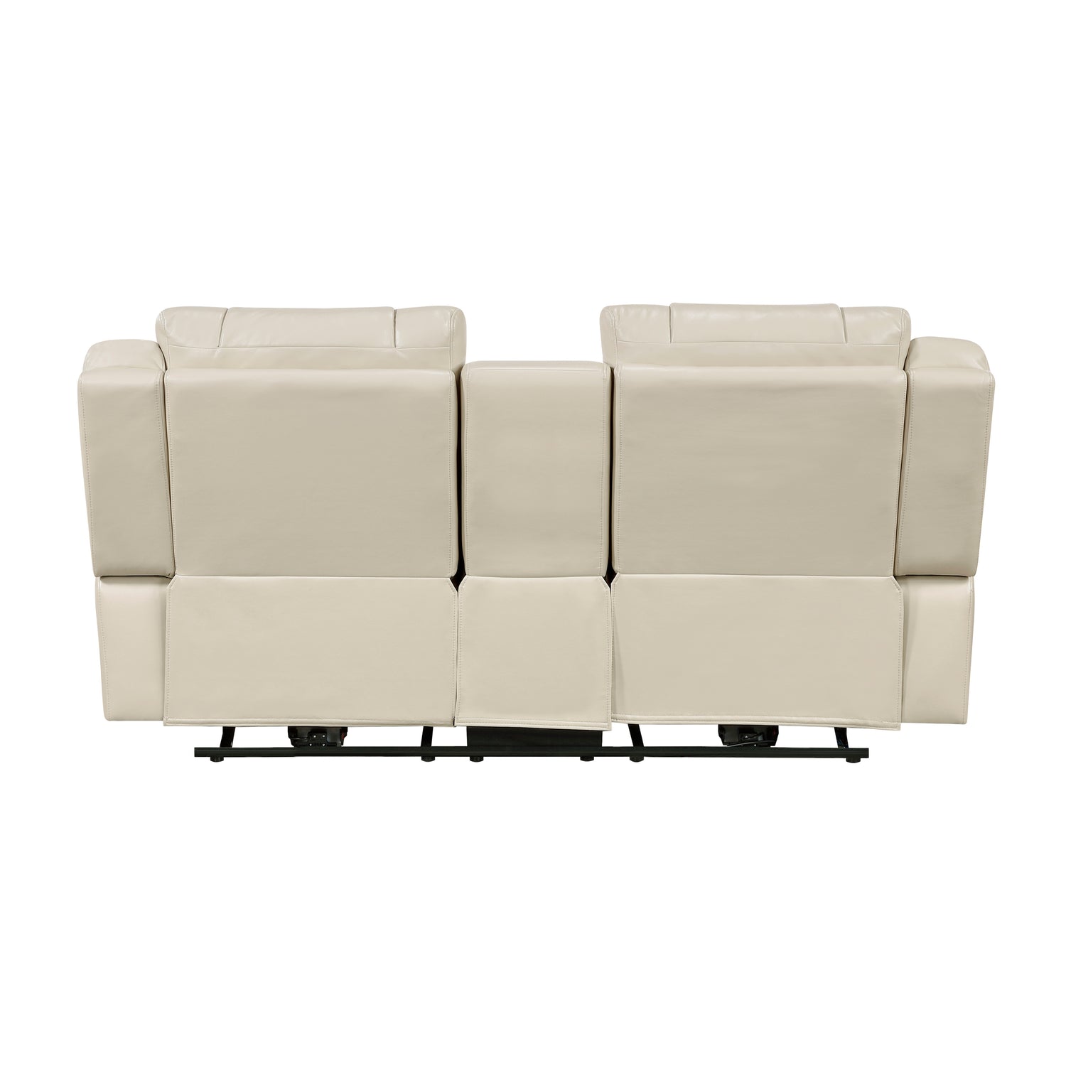 8457BEG-2PW Power Double Reclining Love Seat with Center Console, Wireless Speakers, LED and Charging Ports - 8457BEG-2PW