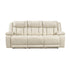 8457BEG-3PW Power Double Reclining Sofa with Center Drop-Down Cup Holders, Wireless Charger, Magazine Bag, LED and Charging Ports - 8457BEG-3PW