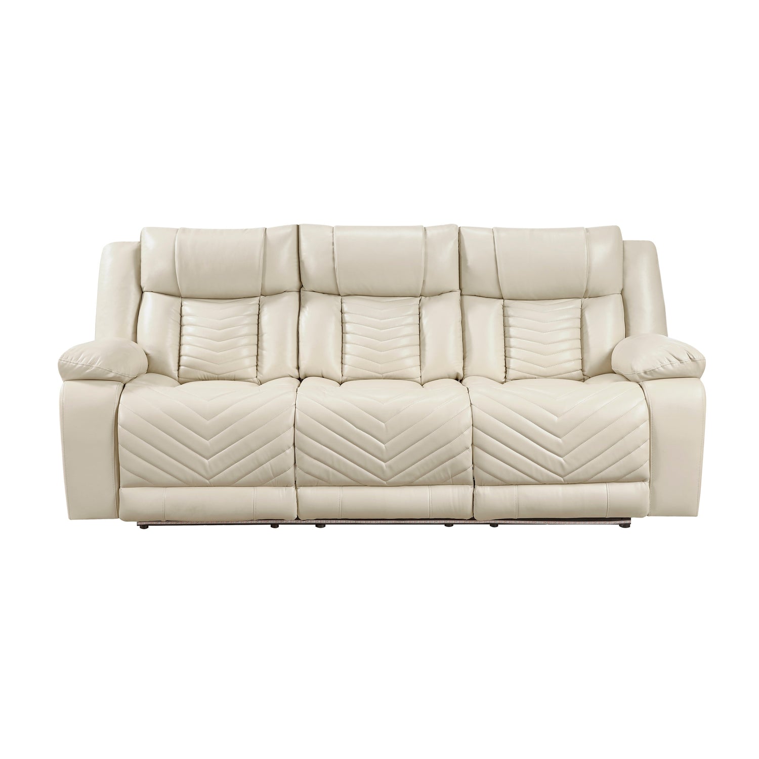 Huron Beige Power Double Reclining Sofa from Homelegance - Luna Furniture