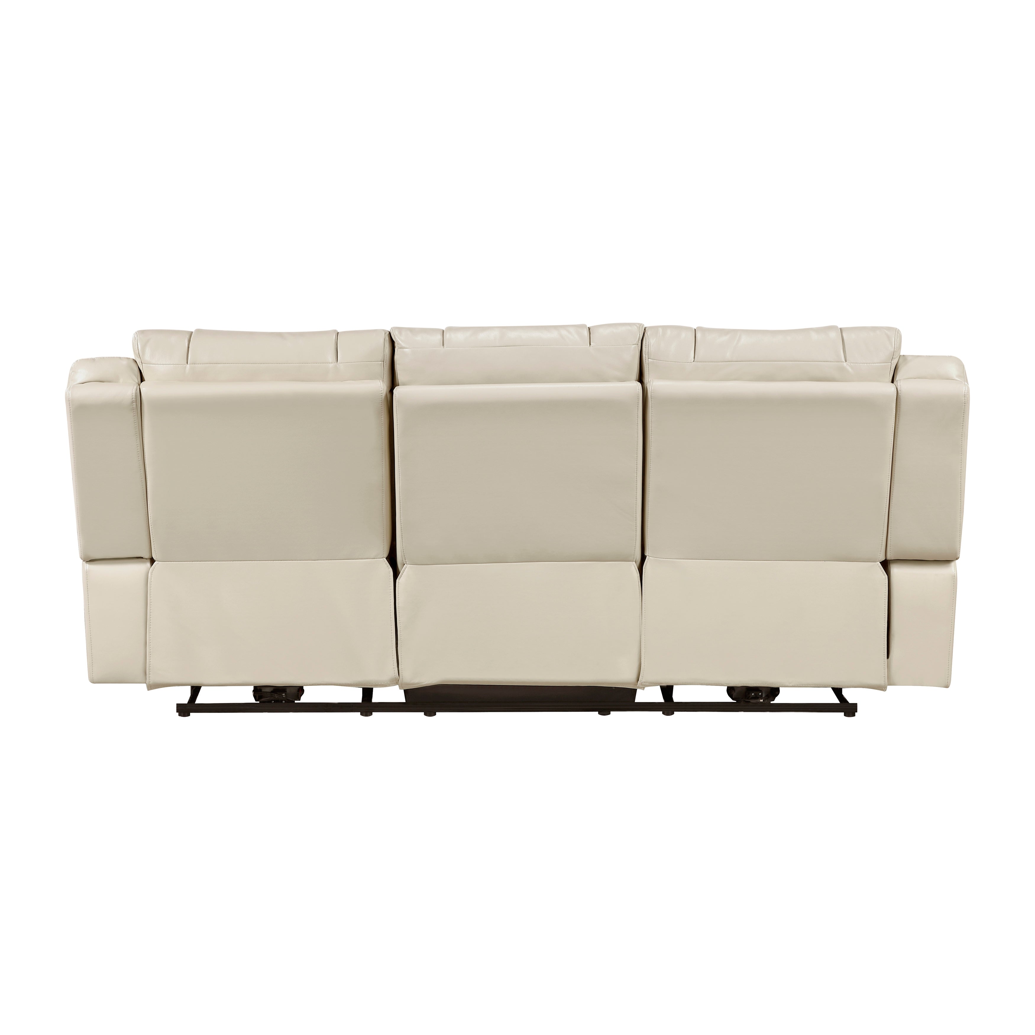 Huron Beige Power Double Reclining Sofa from Homelegance - Luna Furniture