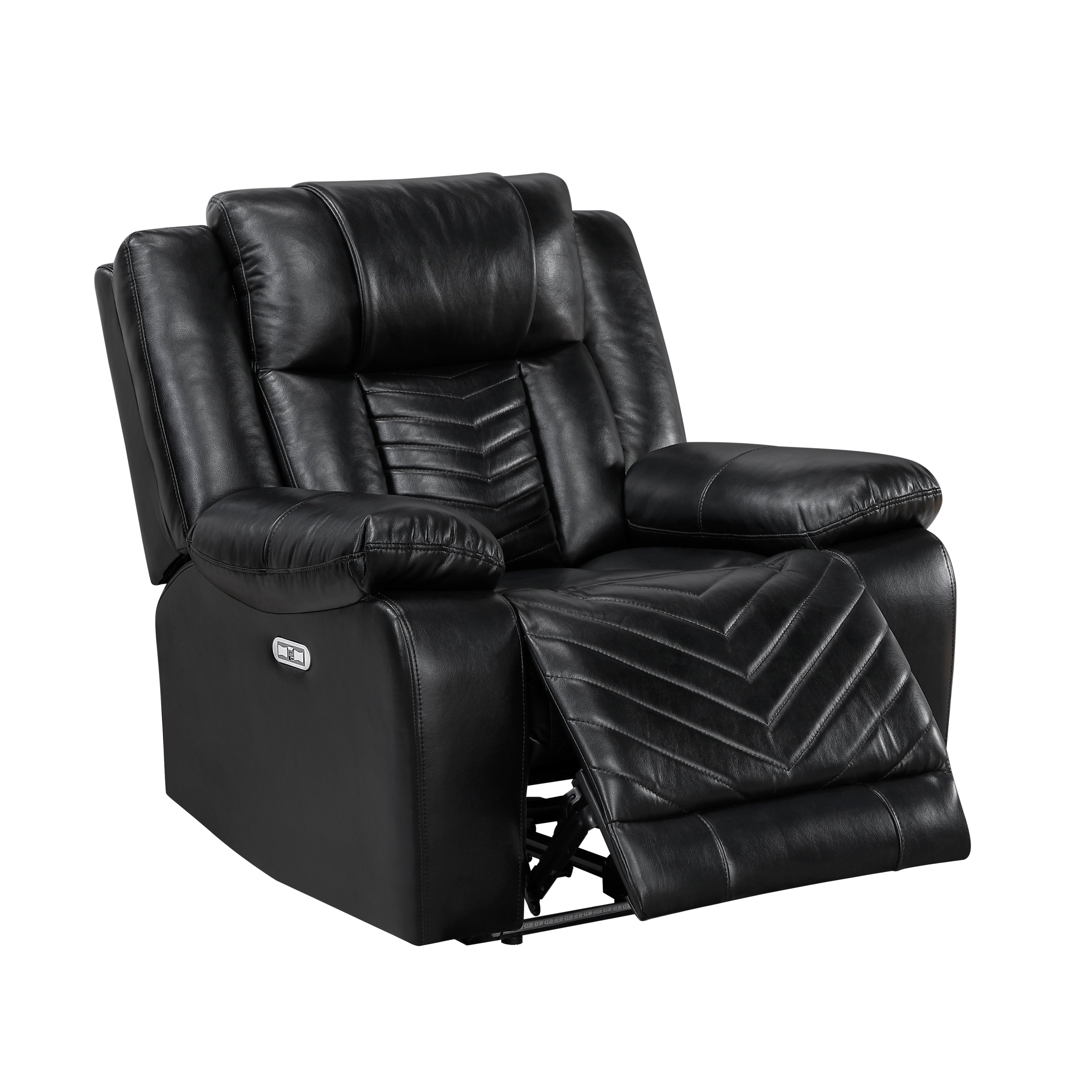 Huron Black Power Double Reclining Living Room Set from Homelegance - Luna Furniture