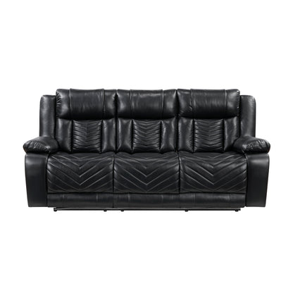 8457BLK*2PW 2pc Set: Sofa, Love (Power) - 8457BLK*2PW