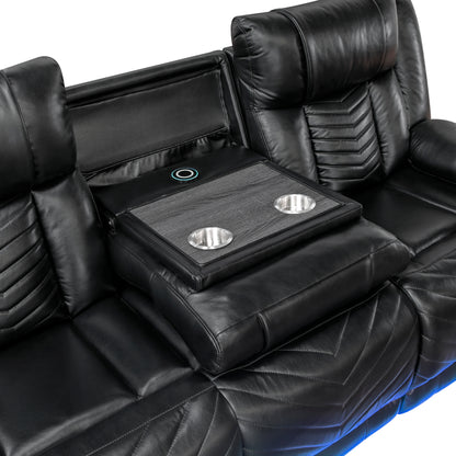8457BLK*2PW 2pc Set: Sofa, Love (Power) - 8457BLK*2PW