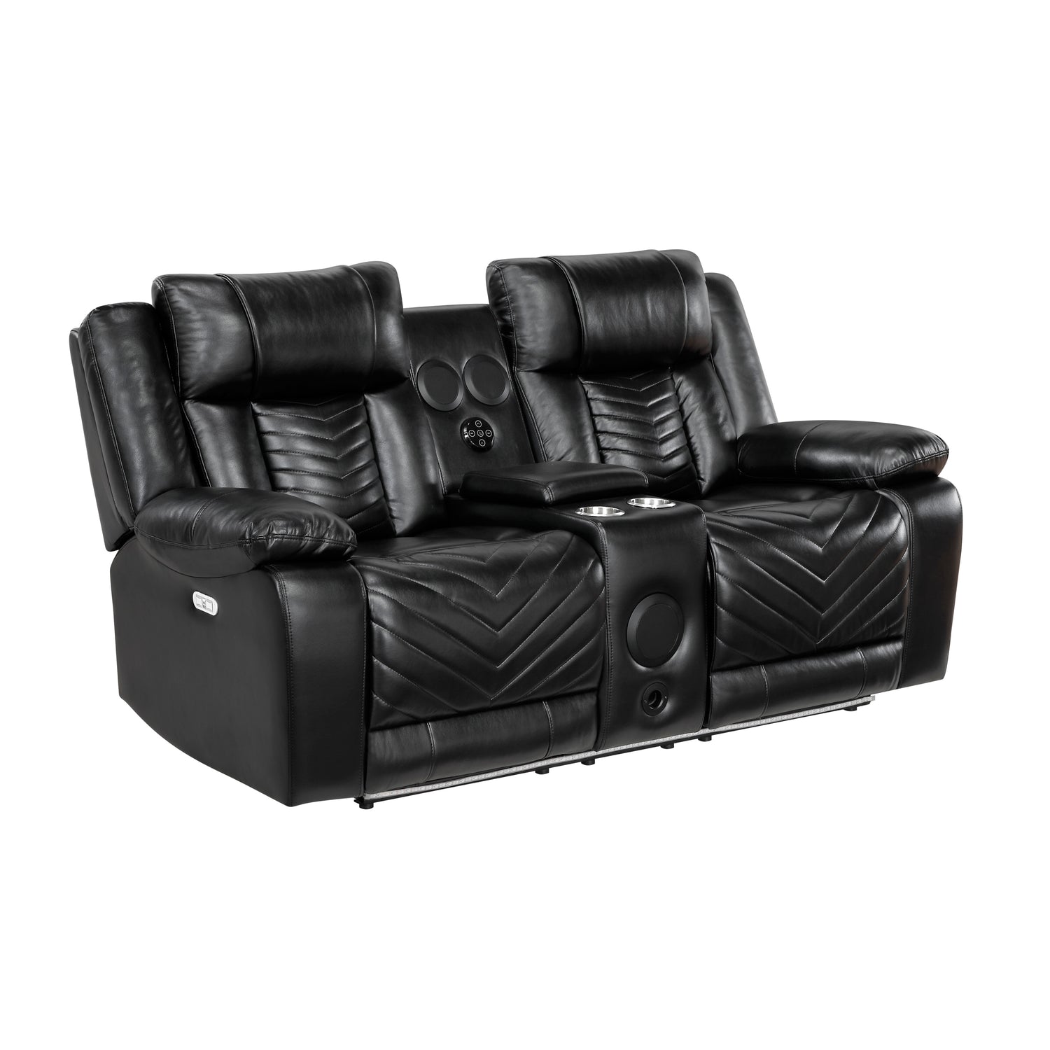 8457BLK*2PW 2pc Set: Sofa, Love (Power) - 8457BLK*2PW