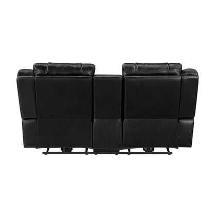 Huron Black Power Double Reclining Living Room Set from Homelegance - Luna Furniture